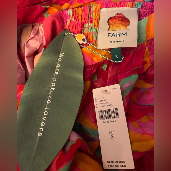 Anthropologie Farm Rio Tropical Puff-Sleeve Midi Dress - Picture 14 of 16